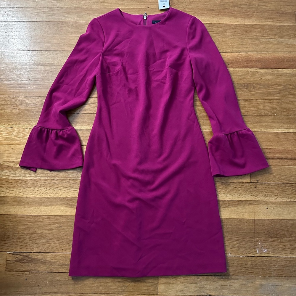 Tommy Hilfiger Pink Bell Sleeve Cocktail Dress